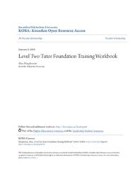 Level Two Tutor Foundation Training Workbook