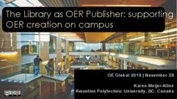 The Library as OER Publisher